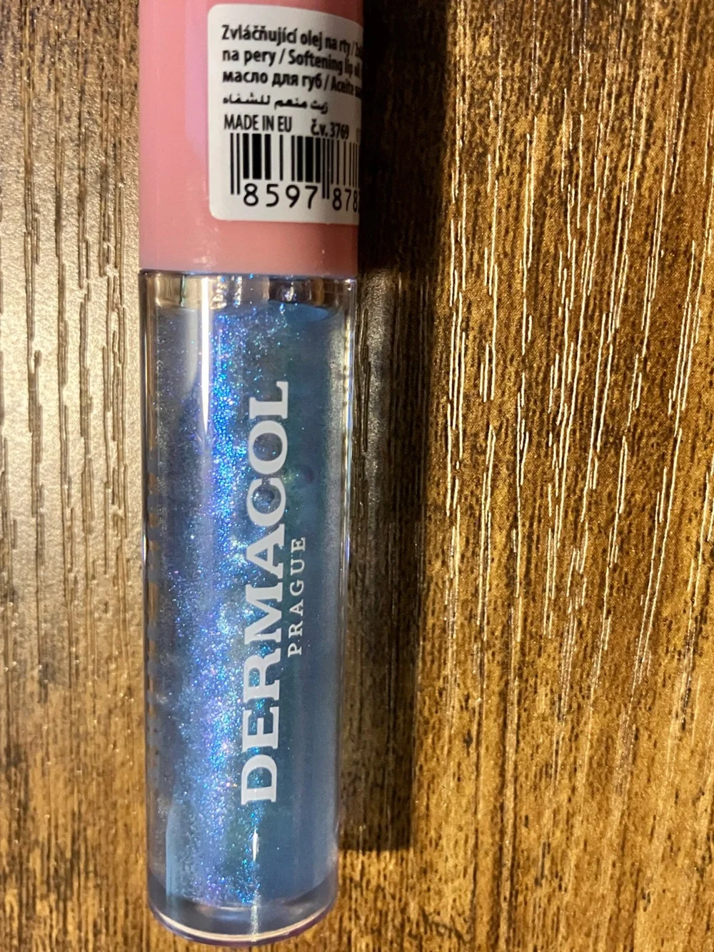 Dermacol Lip Oil Think Pink No. 05 Shade Shimmering Sheer Blue